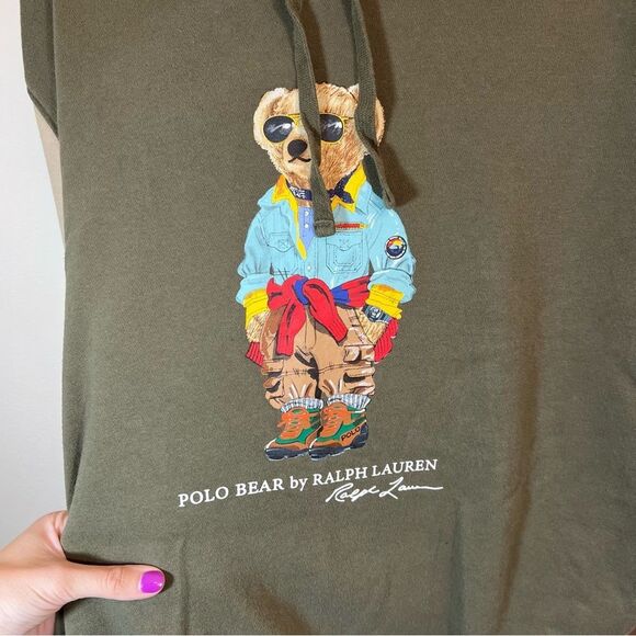 Polo Ralph Lauren Men’s Expedition Voyager Adventure Bear Color Block Hoodie M - Picture 4 of 14